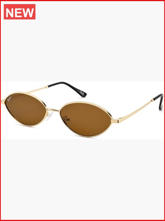 Retro Oval Small Cat Eye Sunglasses with Polarized TAC Lenses UV400 main image 5